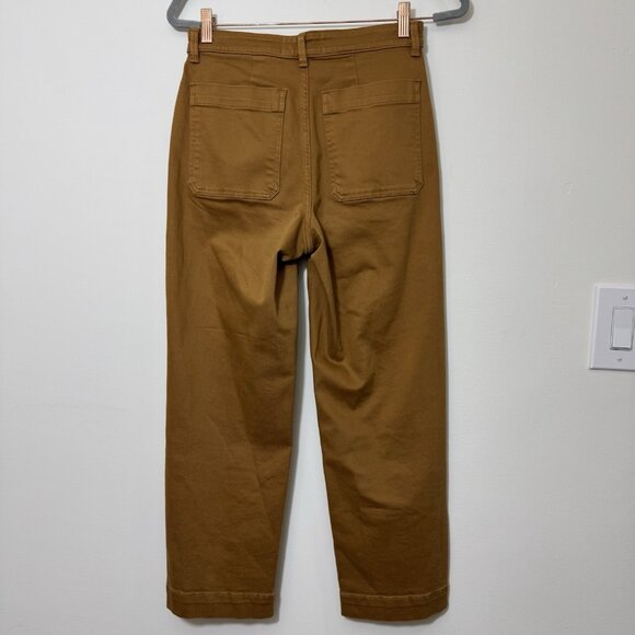 EVERLANE Women’s The Straight Leg Chino Crop Pant Size 4 High Rise Stretch - Picture 5 of 9